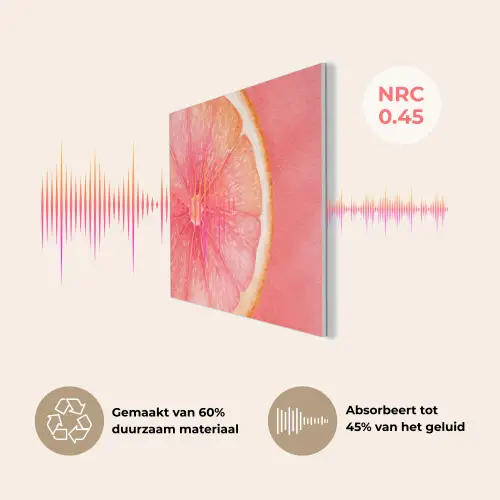 Grapefruit - Roze - Levendig PET vilt klein -USP_NL