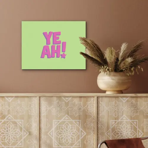 Groen - Neon - Quote PET vilt klein -sfeer4