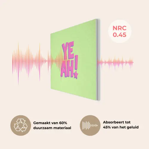Groen - Neon - Quote PET vilt klein -USP_NL