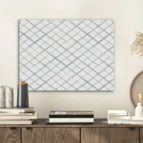 Raster - Blauw - Patroon PET vilt klein 837 -sfeer1