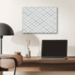 Raster - Blauw - Patroon PET vilt klein 837 -sfeer5
