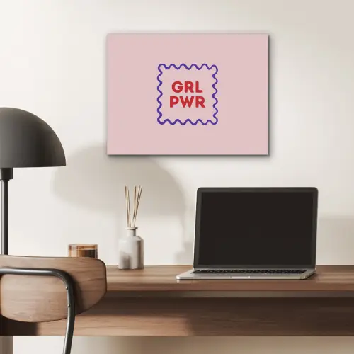 Grl pwr - Roze - Kader PET vilt klein -sfeer5