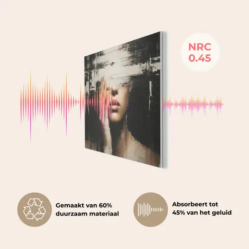 Hand - Gezicht - Strepen - Abstract PET vilt klein -USP_NL