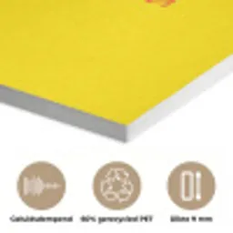 Hand - Rode cirkel - Geel PET vilt klein -closeup_NL