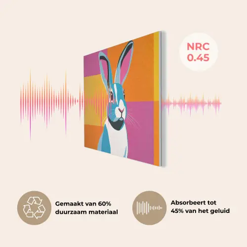 Haas - Kleurvakken - Oren - Roze PET vilt klein -USP_NL