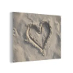 Hartvorm - Getekend - Beige - Zand PET vilt klein -3d