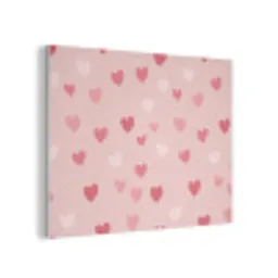 Hartjes - Patroon - Roze - Eenvoudig PET vilt klein -3d