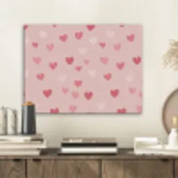 Hartjes - Patroon - Roze - Eenvoudig PET vilt klein -sfeer1
