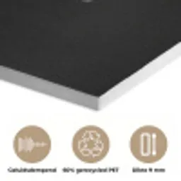 Haring - Vissen - Zwart PET vilt klein -closeup_NL