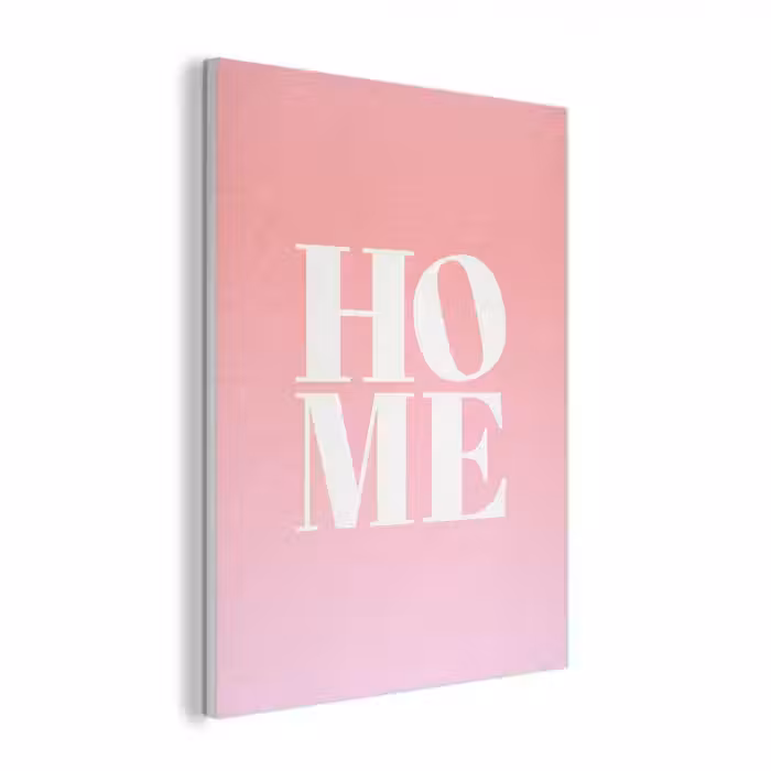 Home - Letters - Groot - Roze PET vilt klein -3d