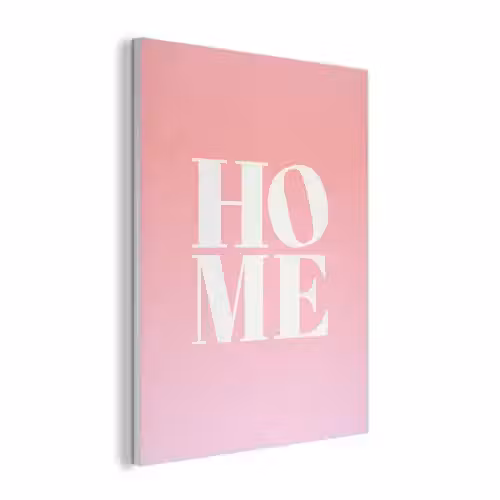 Home - Letters - Groot - Roze PET vilt klein -3d