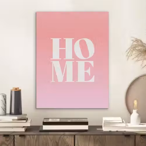 Home - Letters - Groot - Roze PET vilt klein -sfeer1