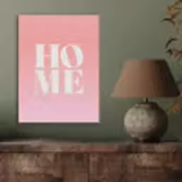 Home - Letters - Groot - Roze PET vilt klein -sfeer2
