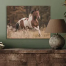Paard - Bruin - Gras PET vilt klein -sfeer2