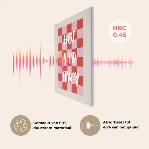 Hot - Spicy - Geruit - Rood PET vilt klein -USP_NL