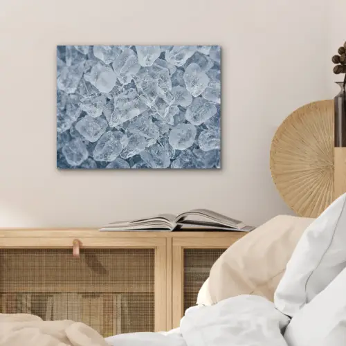 Ijsblokjes - Water - Blauw PET vilt klein -sfeer3