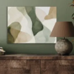 Japandi - Abstract - Groen PET vilt klein -sfeer2