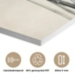 Japandi - Bamboe - Beige PET vilt klein -closeup_NL