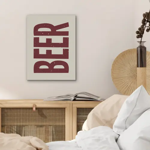 Japandi - Beer - Red - Retro PET vilt klein -sfeer3