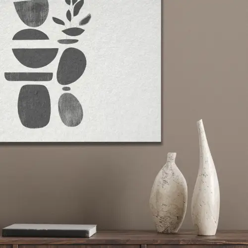 Japandi - Zwart - Abstract PET vilt klein -sfeer6_closeup
