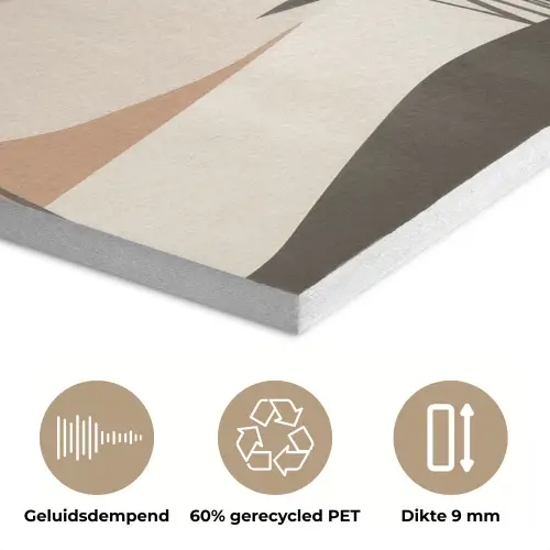 Japandi - Landschap - Beige PET vilt klein -closeup_NL
