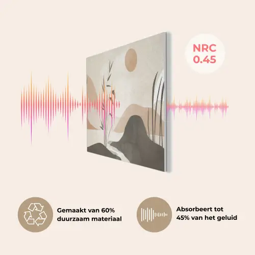Japandi - Landschap - Beige PET vilt klein -USP_NL