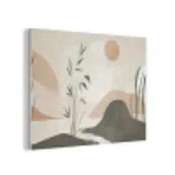 Japandi - Landschap - Beige PET vilt klein -3d
