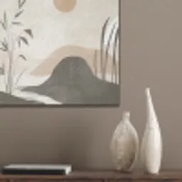 Japandi - Landschap - Beige PET vilt klein -sfeer6_closeup