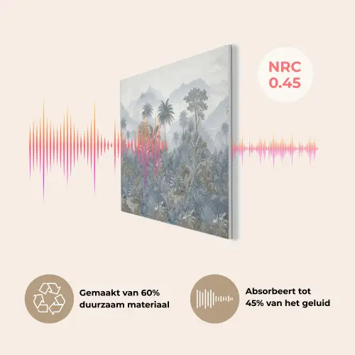 Jungle - Landschap - Blauw PET vilt klein -USP_NL