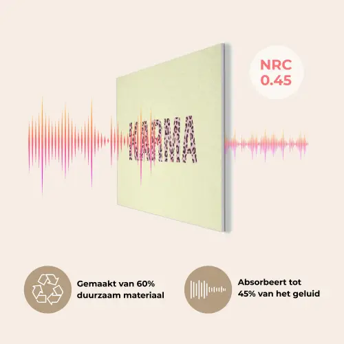 Karma - Luipaardprint - Geel PET vilt klein -USP_NL