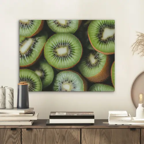 Kiwi - Fruit - Groen PET vilt klein -sfeer1