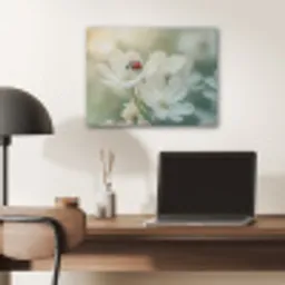 Lieveheersbeestje - Bloemen - Wit PET vilt klein -sfeer5