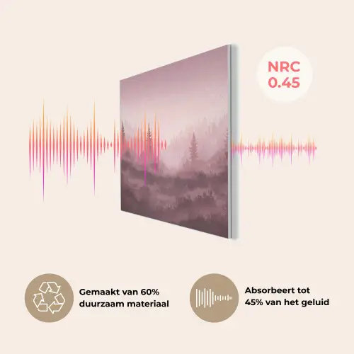 Landschap - Mistig - Roze PET vilt klein -USP_NL