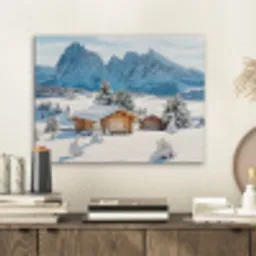 Landschap - Winter - Sneeuw PET vilt klein -sfeer1