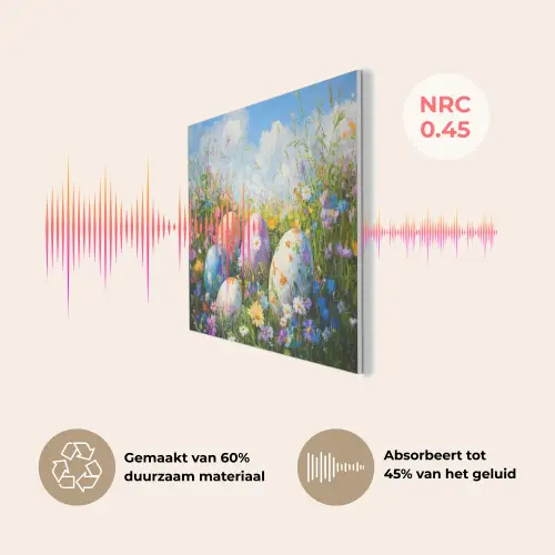 Grasveld - Eieren - Bloemen PET vilt klein -USP_NL