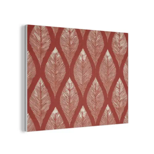 Bladeren - Rood - Elegant PET vilt klein -3d