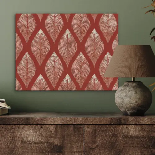 Bladeren - Rood - Elegant PET vilt klein -sfeer2
