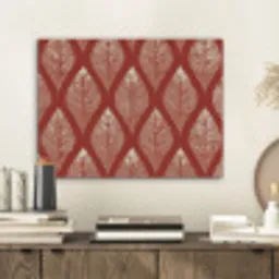 Bladeren - Rood - Elegant PET vilt klein -sfeer1