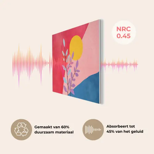 Bladeren - Zon - Abstracte vormen PET vilt klein -USP_NL