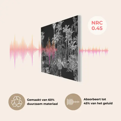 Bladeren - Inductie beschermer - Bomen - Inductie mat - Jungle PET vilt klein -USP_NL