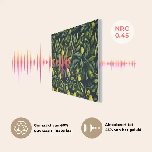Citroenen - Bladeren - Natuurlijk PET vilt klein -USP_NL