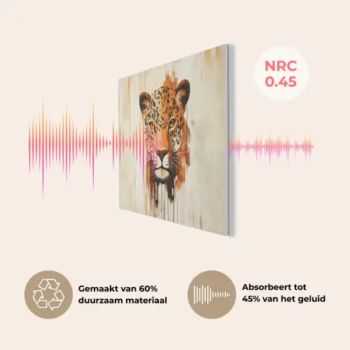 Luipaard - Symmetrisch - Strepen PET vilt klein -USP_NL