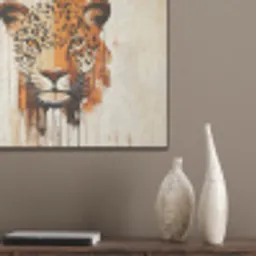 Luipaard - Symmetrisch - Strepen PET vilt klein -sfeer6_closeup