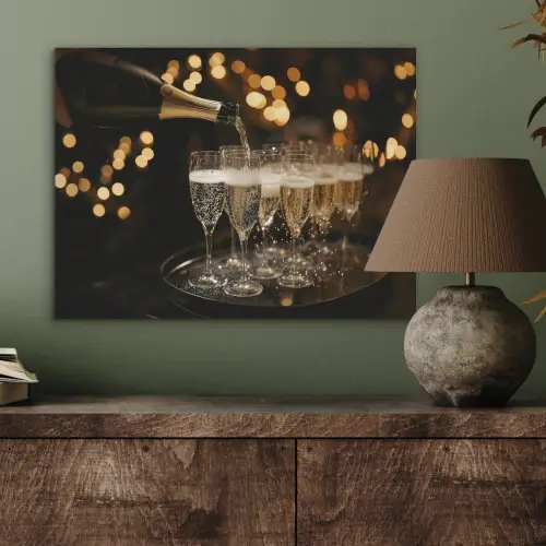 Lichtjes - Champagne - Dienblad - Glazen PET vilt klein -sfeer2