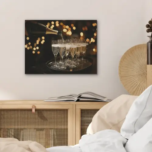 Lichtjes - Champagne - Dienblad - Glazen PET vilt klein -sfeer3