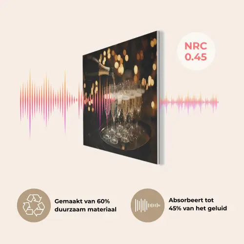 Lichtjes - Champagne - Dienblad - Glazen PET vilt klein -USP_NL