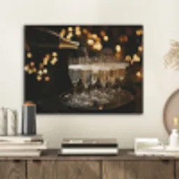 Lichtjes - Champagne - Dienblad - Glazen PET vilt klein -sfeer1