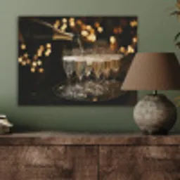 Lichtjes - Champagne - Dienblad - Glazen PET vilt klein -sfeer2