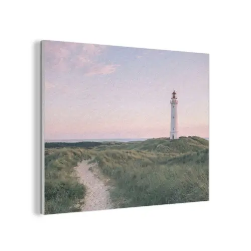 Vuurtoren - Duinlandschap - Zee PET vilt klein -3d
