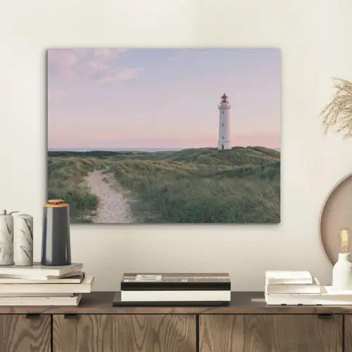 Vuurtoren - Duinlandschap - Zee PET vilt klein -sfeer1
